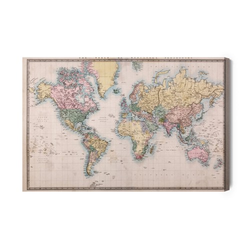 Obraz Na Płótnie Stara Mapa Świata