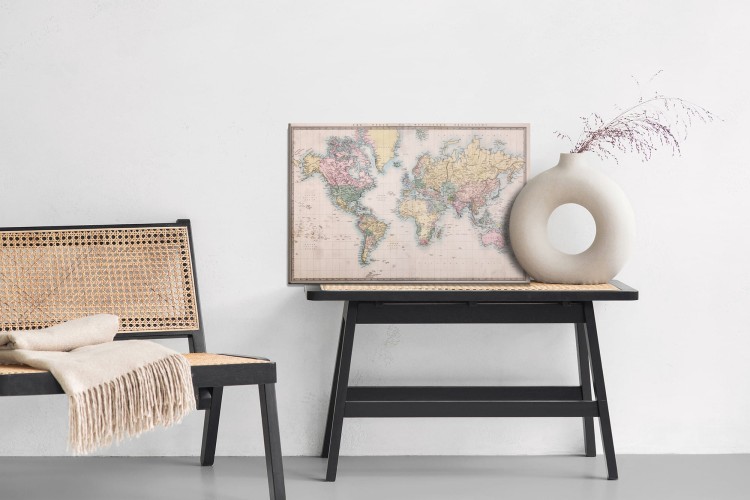 Obraz Na Płótnie Stara Mapa Świata