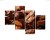 Obraz Wieloczęściowy Brązowe Ziarna Kawy