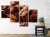 Obraz Wieloczęściowy Brązowe Ziarna Kawy