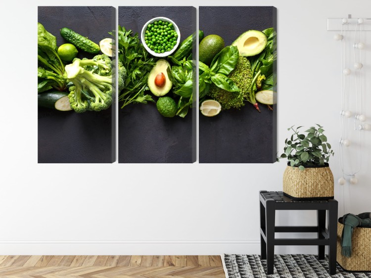 Obraz Wieloczęściowy Zielone Warzywa
