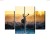 Obraz Wieloczęściowy Jeleń W Rykowisku W 3D