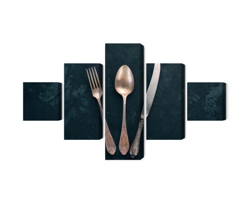 Obraz Wieloczęściowy Stare Sztućce