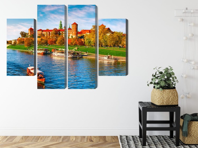 Obraz Wieloczęściowy Zamek Królewski Na Wawelu W Krakowie, Widok Panoramiczny