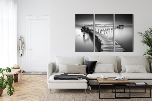 Obraz Wieloczęściowy Zniszczone Molo