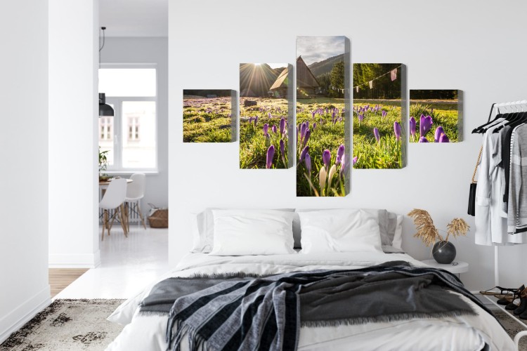 Obraz Wieloczęściowy Dolina Chochołowska W Tatrach 3D