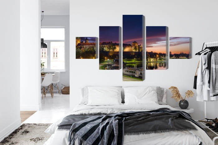 Obraz Wieloczęściowy Zamek Królewski Na Wawelu O Wschodzie Słońca