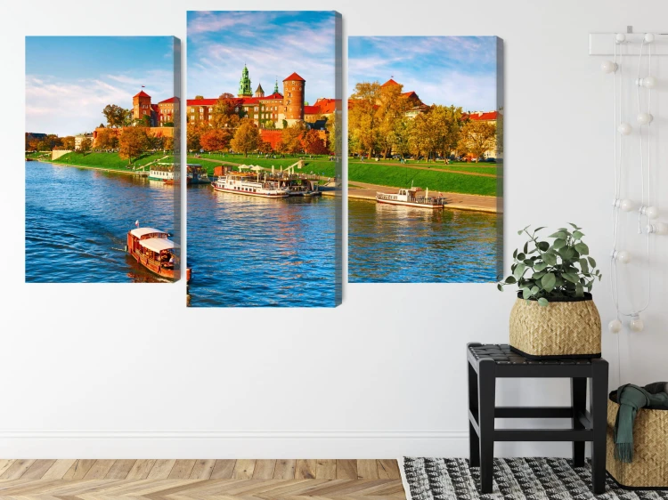 Obraz Wieloczęściowy Zamek Królewski Na Wawelu W Krakowie, Widok Panoramiczny