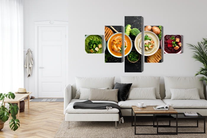 Obraz Wieloczęściowy Kremowe Zupy Warzywne