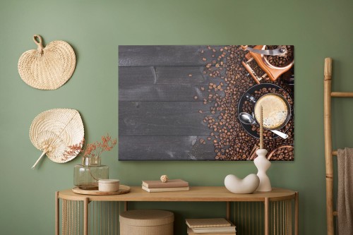 Obraz Na Płótnie Czarna Filiżanka Kawy