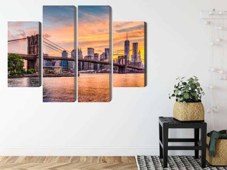 Obraz Wieloczęściowy Panoramiczny Krajobraz Nowego Jorku