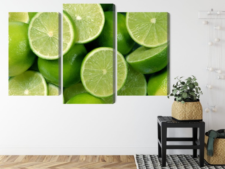 Obraz Wieloczęściowy Połówki Limonki