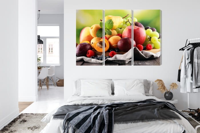 Obraz Wieloczęściowy Świeże Letnie Owoce