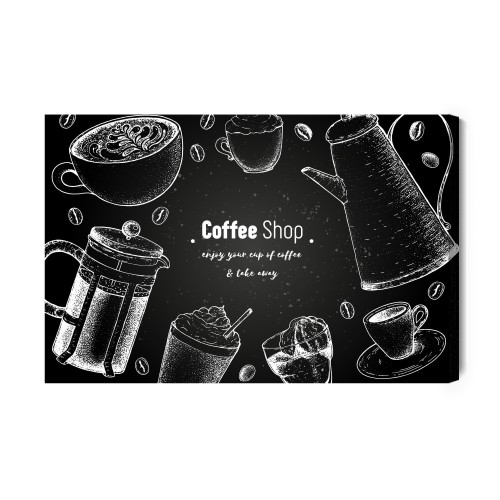 Obraz Na Płótnie Dzbanki Do Kawy