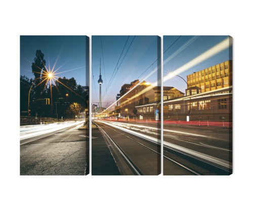 Obraz Wieloczęściowy Panoramiczny Widok Na Ulice Berlina