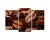 Obraz Wieloczęściowy Brązowe Ziarna Kawy