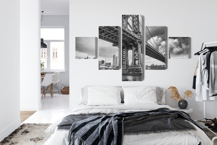 Obraz Wieloczęściowy Most Manhattan W Nowym Jorku