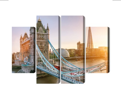 Obraz Wieloczęściowy Tower Bridge O Wschodzie Słońca