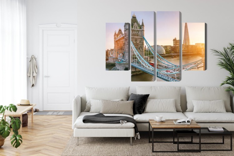 Obraz Wieloczęściowy Tower Bridge O Wschodzie Słońca