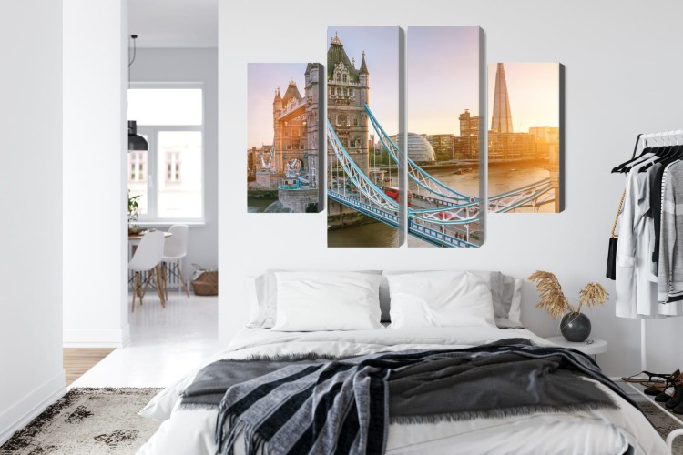 Obraz Wieloczęściowy Tower Bridge O Wschodzie Słońca