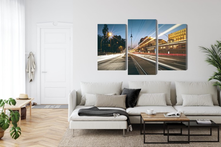 Obraz Wieloczęściowy Panoramiczny Widok Na Ulice Berlina