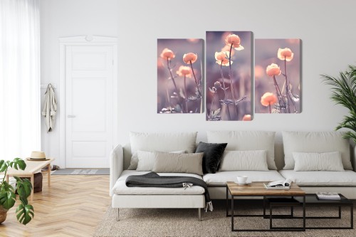 Obraz Wieloczęściowy Wiosenne Kwiaty 3D