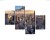 Obraz Wieloczęściowy Panorama 3D Nowego Jorku