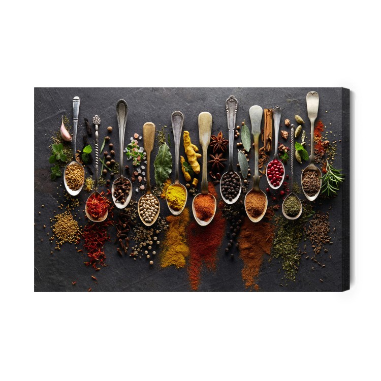 Obraz Na Płótnie Łyżki Z Ziołami I Przyprawami