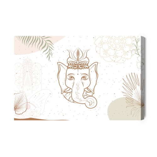 Obraz Na Płótnie Rysunek Ganesha