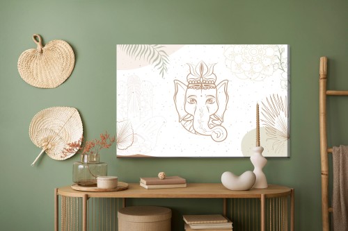 Obraz Na Płótnie Rysunek Ganesha