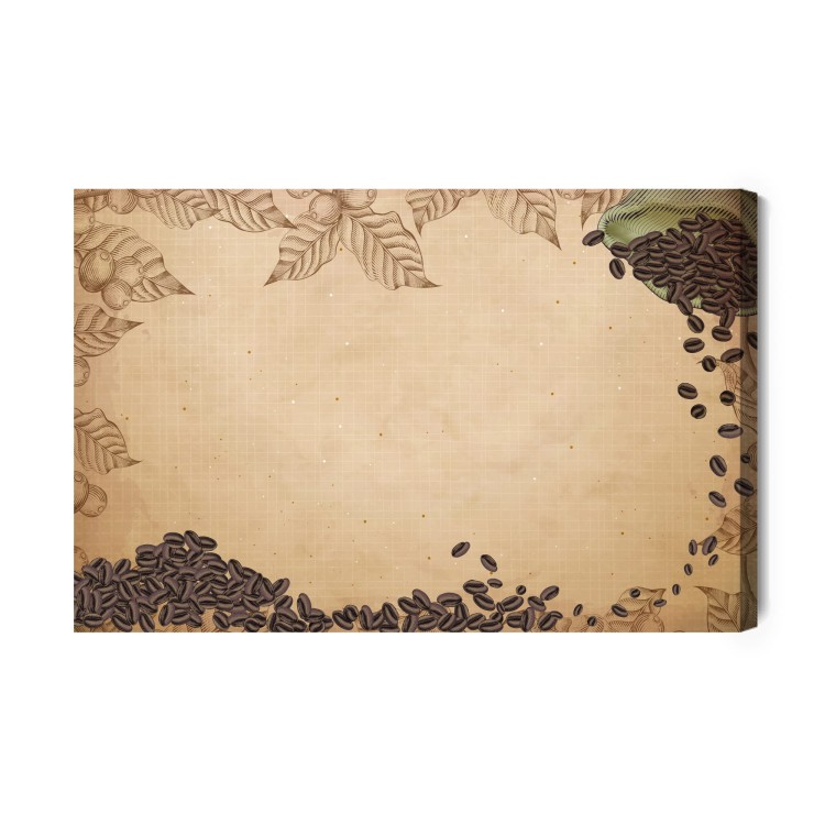 Obraz Na Płótnie Ziarna Na Worku Jutowym