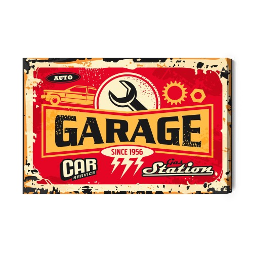 Obraz Na Płótnie Części I Napisy W Stylu Vintage