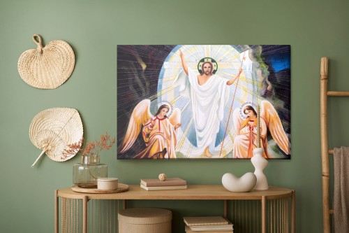 Obraz Na Płótnie Ikona Jezusa Z Aniołami