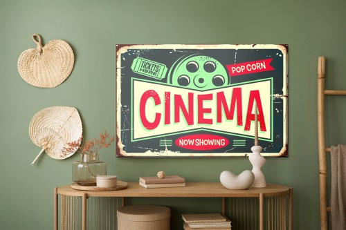 Obraz Na Płótnie Napisy Do Kina Retro