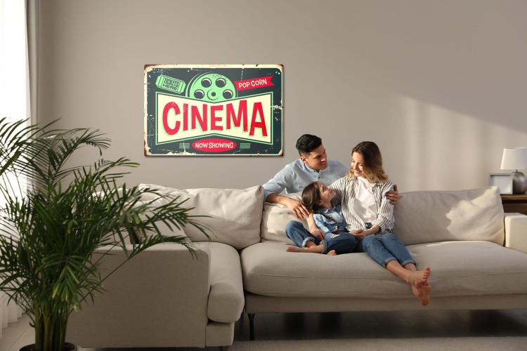 Obraz Na Płótnie Napisy Do Kina Retro