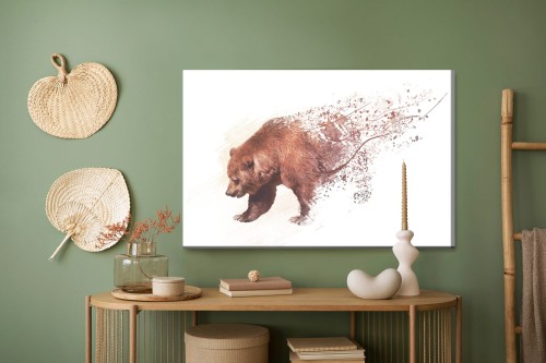 Obraz Na Płótnie Niedźwiedź Jak Namalowany