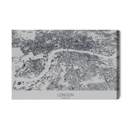 Obraz Na Płótnie Mapa Londynu