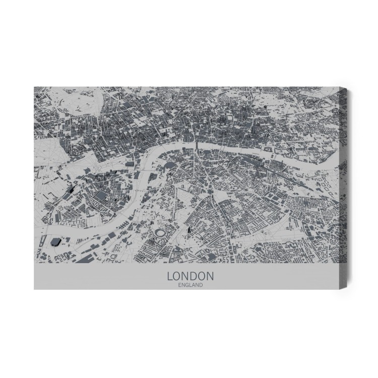 Obraz Na Płótnie Mapa Londynu