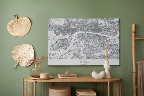 Obraz Na Płótnie Mapa Londynu