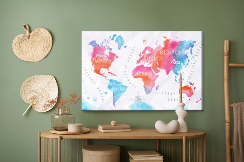 Obraz Na Płótnie Mapa Świata