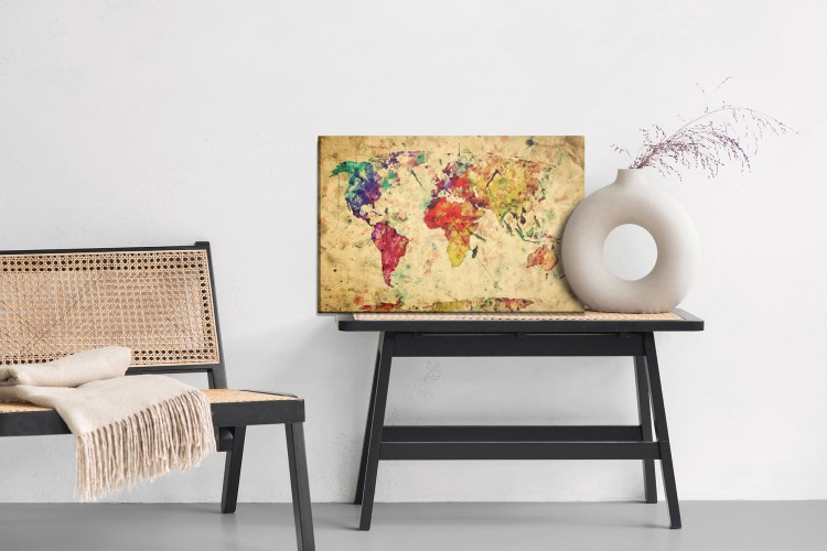 Obraz Na Płótnie Mapa Świata Vintage