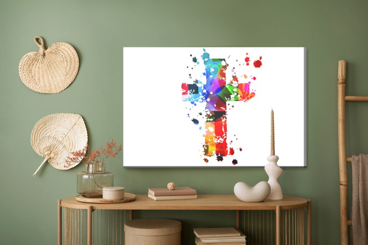 Obraz Na Płótnie Kolorowy Krzyż