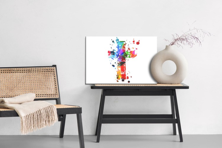 Obraz Na Płótnie Kolorowy Krzyż