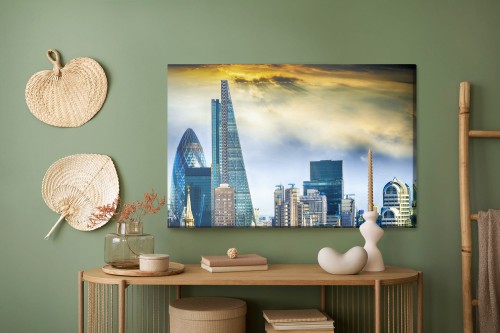 Obraz Na Płótnie Londyńskie Drapacze Chmur 3D