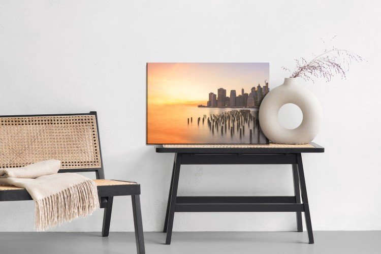 Obraz Na Płótnie Zachód Słońca W Nowym Jorku