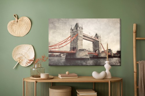Obraz Na Płótnie Tower Bridge W Stylu Retro