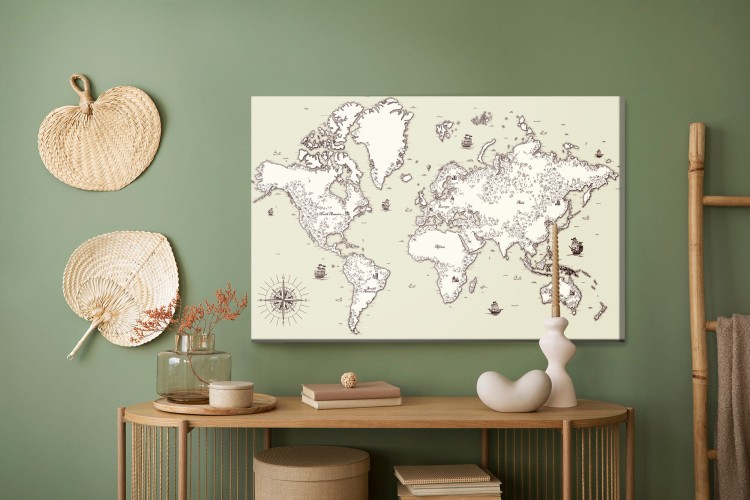 Obraz Na Płótnie Mapa Starego Świata