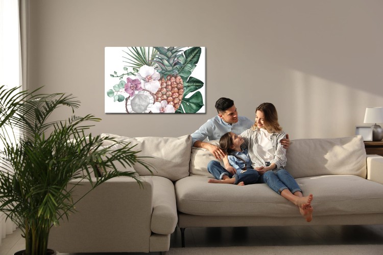 Obraz Na Płótnie Tropikalne Owoce I Orchidee