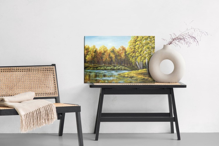 Obraz Na Płótnie Pejzaż Z Jeziorem