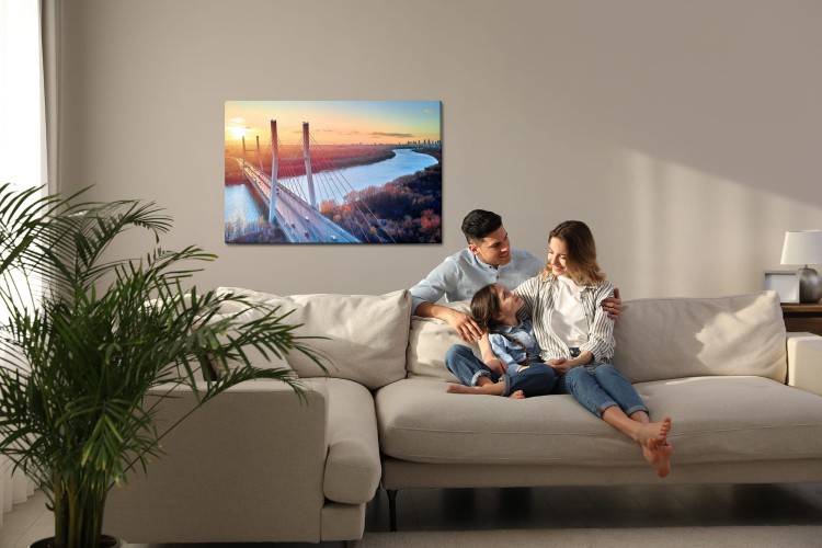 Obraz Na Płótnie Most Jesień I Warszawa